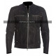 Men Cafe Racer Black Retro Biker Distressed Leather Jacket