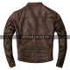 Cafe Racer Vintage Motorbike Distressed Brown Motorcycle Leather Jacket