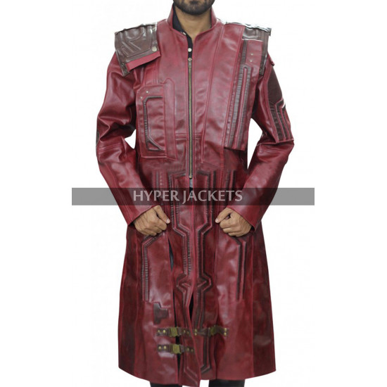 Star Lord Guardians of the Galaxy Vol 2 Peter Quill Chris Costume Leather Coat
