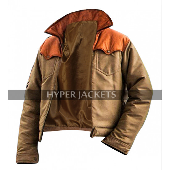 Kevin Costner Yellowstone John Dutton Vest Leather / Cotton Jacket