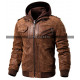 Playerunknowns Battlegrounds Pubg Leather Hooded Jacket 