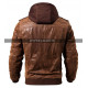 Playerunknowns Battlegrounds Pubg Leather Hooded Jacket 