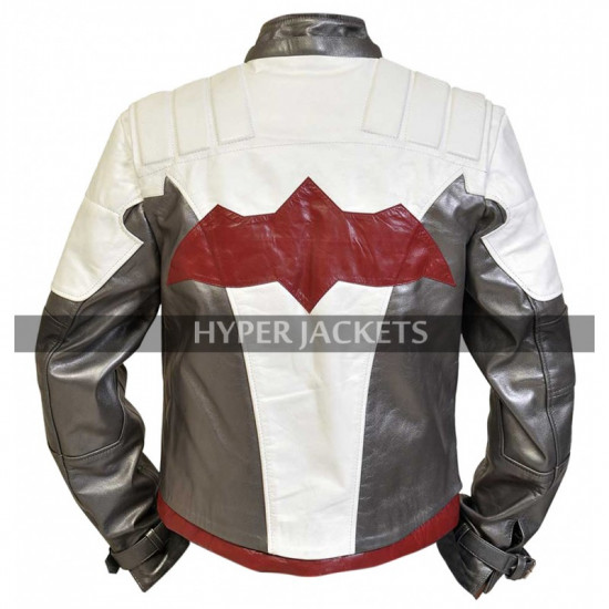 Red Hood Batman Arkham Knight Jason Todd Hoodie Costume Leather Jacket