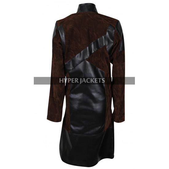 Gamora Guardians Of Galaxy 2 Zoe Saldana Brown Leather Coat Costume Vest