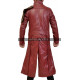 Peter Quill Guardians Of Galaxy Star Lord Costume Red Leather Coat