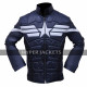 Captain America Winter Soldier Steve Chris Evans Blue Costume Jacket