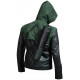 Oliver Queen Green Arrow Stephen Amell Costume Hoodie Leather Jacket / Pants