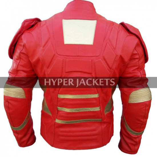 Iron Man Avengers Age Of Ultron Tony Stark Robert Costume Leather Jacket