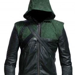 Oliver Queen Green Arrow Stephen Amell Costume Hoodie Leather Jacket / Pants