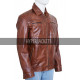 Arrow John Diggle David Ramsey Brown Leather Jacket