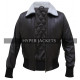 Harley Quinn Bombshell Jokers Wild Fur Collar Bomber Brown Leather Jacket