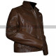 Identity Arrow Season 2 Michael Jai Bronze Tiger Brown Leather Jacket