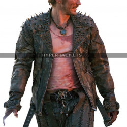 James Franco Future World Warlord Costume Leather Jacket 