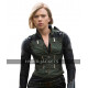 Black Widow Avengers Infinity War Scarlett Johansson Black Costume Leather Vest
