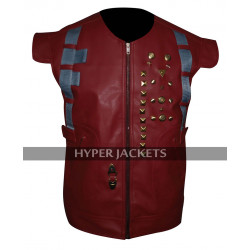 Star Lord Guardians Of Galaxy Chris Pratt Peter Costume Red Leather Vest