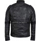 Captain America Winter Soldier Bucky Barnes Black Armor Costume Biker Leather Jacket