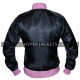 Grease 2 Michelle Pfeiffer Pink Ladies Stephanie Reversible Bomber Satin Jacket