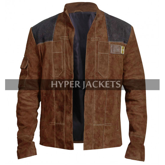 Han Solo A Star Wars Story Alden Ehrenreich Brown Suede Leather Jacket