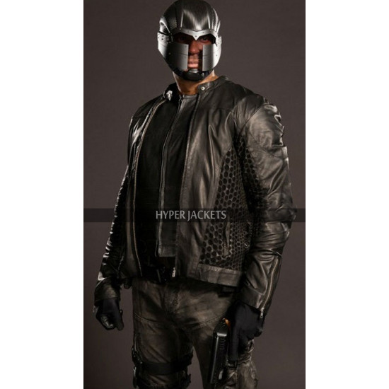 John Diggle Arrow David Ramsey Black Leather Costume