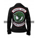 Toni Topaz Riverdale Southside Serpents Vanessa Morgan Black / Red Cotton Jacket