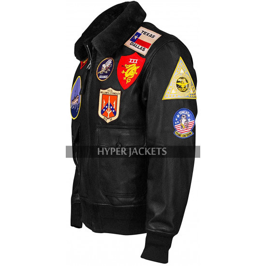 Top Gun Maverick 2020 Tom Cruise Aviator Pilot Leather Jacket