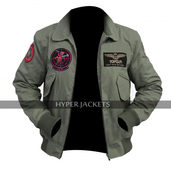 Top Gun Maverick 2020 Tom Cruise MA 1 Flight Pilot Cotton Bomber Jacket
