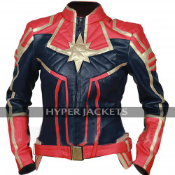 Avengers Endgame Captain Marvel Brie Larson Costume Leather Jacket