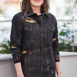 Cannes 2016 Marion Cotillard Black Denim Jacket