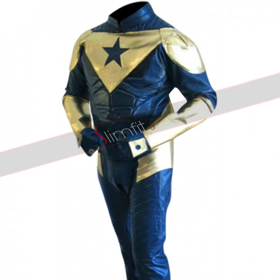 Eric Martsolf Booster Gold Leather Costume Jacket