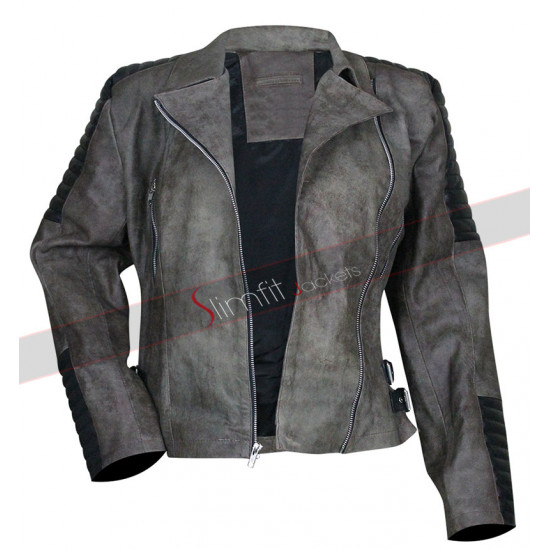Walking Dead S5 Christian Serratos Quilted Jacket
