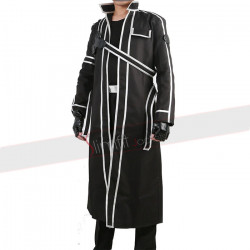 Sword Art Online Kirito Black Jacket Cosplay Costume
