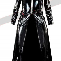 Women TRINITY FULL-LENGTH Coat Black MATRIX Jacket Gothic Real Leather Long Coat