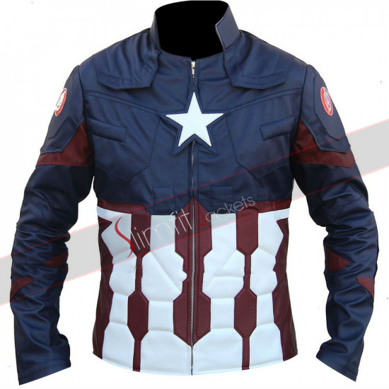 Chris Evans Captain America Civil War Leather Jacket