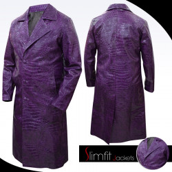 Suicide Squad Jared Leto (Joker) Purple Trench Coat