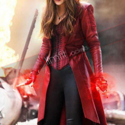 Captain America Civil War Elizabeth Olsen Red Coat