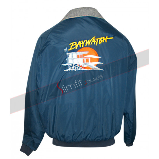 Baywatch Bomber Lifeguard David Hasselhoff Jacket