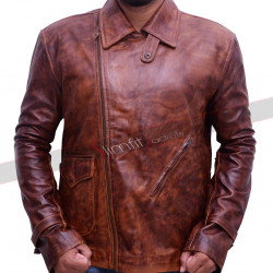 First Avenger Captain America Brown Distressed Jacket