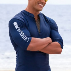 Dwayne Johnson Baywatch Lifeguard Blue Jacket