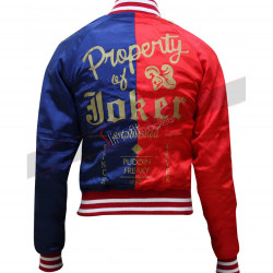 Property Of The Joker Harley Quinn Jacket Bomber Cosplay Costume Outfit