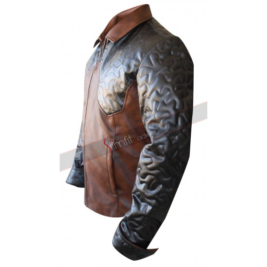 Criss Angel Quilted Biker Leather Jacket