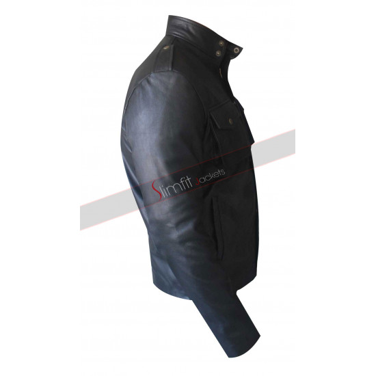 Aaron Paul Breaking Bad S4 Jesse Pinkman Leather Jacket