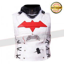 Batman Arkham Knight Red Hood White Leather Vest