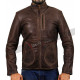 Rampage Dwayne Johnson (Davis Okoye) Distressed Leather Jacket