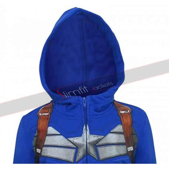 Avengers Infinity War Captain America Hoodie Cotton Jacket Costume