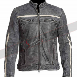 Moon Black Rider Motorcycle Leather Jacket