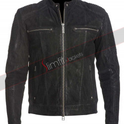 New Men's Fury Road Imported Black Leather Jacket