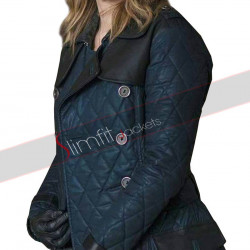 Sophia Bush Blue Leather Jacket From Chicago P.D by Erin Lindsay
