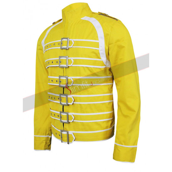 Freddie Mercury Concert Yellow Cotton Jacket