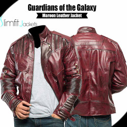 Guardians of the Galaxy Vol 2 Black Distressed Leather Jacket
