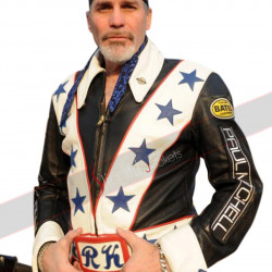 Robbie Knievel Biker Leather Jacket